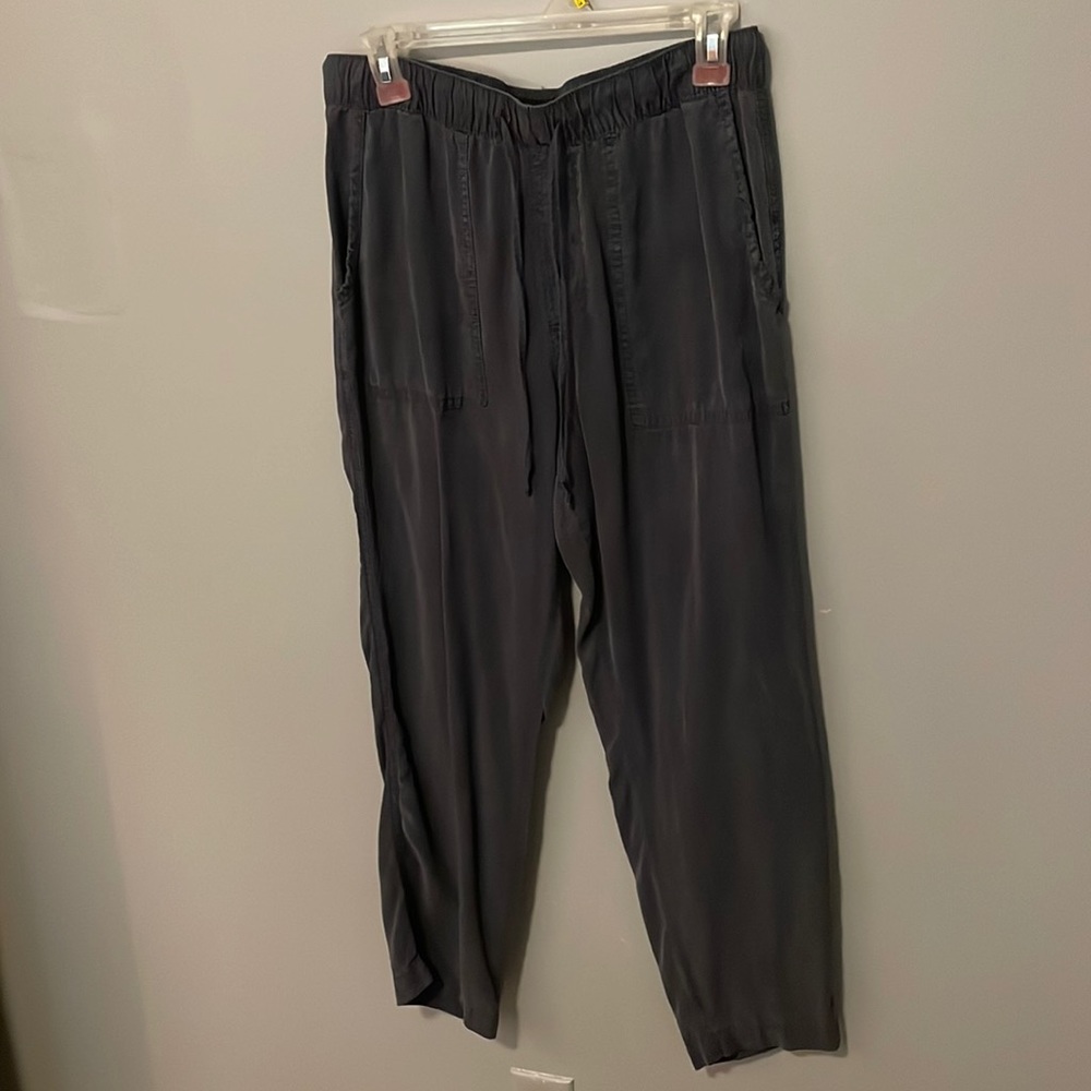 Softest pants ever! Blue-grey, drawstring w/big pockets, size L, only worn once